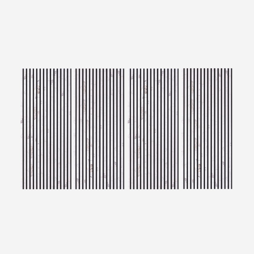 4 x akoestische wandpanelen met marmer effect wit 120x60 cm Tabb-M Aanbieding 4 x akoestische wandpanelen met marmer effect wit 120x60 cm Tabb-M Aanbieding