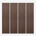 4 x akoestische houten wandpanelen 3D-paneel voor binnen 240x60 cm Kover-SO Aanbieding