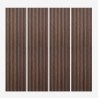4 x akoestische houten wandpanelen 3D-paneel voor binnen 240x60 cm Kover-SO Aanbieding