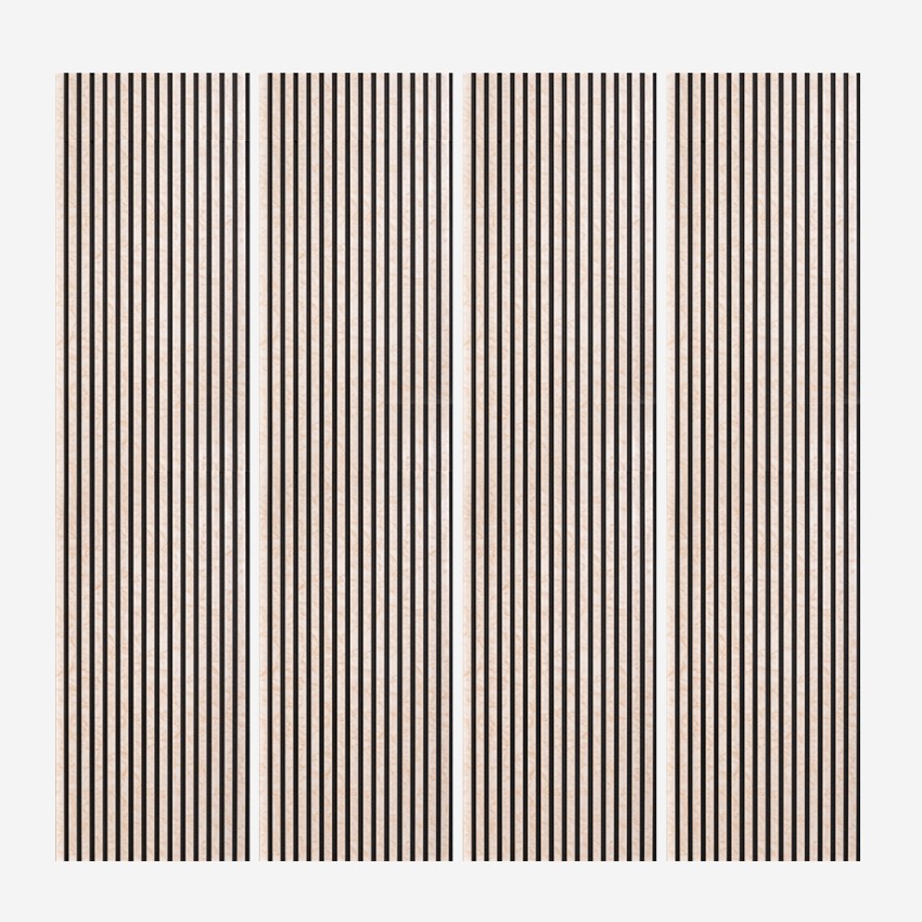 4 x akoestische wandpanelen roze met marmer effect 240x60 cm Kover-MR Aanbieding