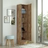 Kledingkast schoenenkast van hout met spiegeldeur en 3 planken 36x36x180 cm Torge Kortingen