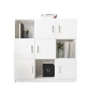 Multifunctionele kantoormeubel boekenkast met 9 vakken wit 120x38x122 cm Kaspar Verkoop