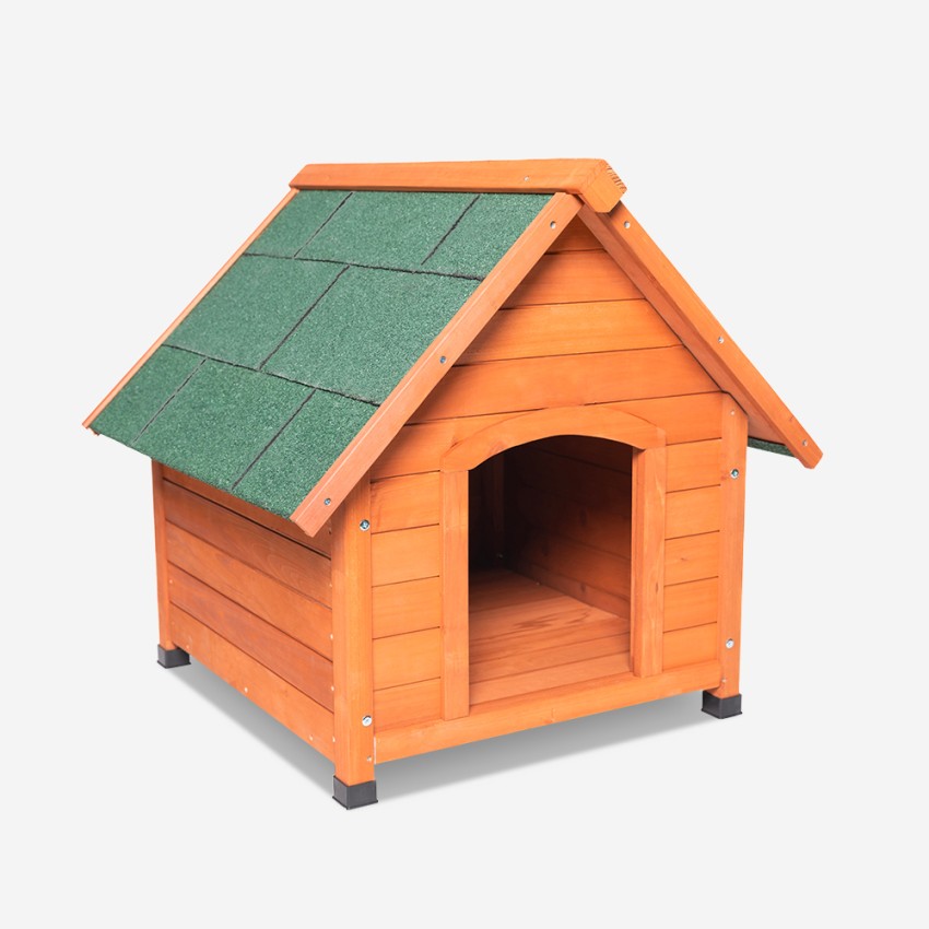 Houten hondenhok voor buiten klein formaat 72x76x73 cm Buddy Aanbieding Houten hondenhok voor buiten klein formaat 72x76x73 cm Buddy Aanbieding
