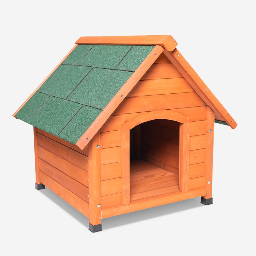 Houten hondenhok middelgroot voor buitenhuis 85x101x85 cm Linus Aanbieding Houten hondenhok middelgroot voor buitenhuis 85x101x85 cm Linus Aanbieding