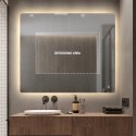 Badkamerspiegel 130x80cm retroverlicht design led lichten Strokkur XXL Aanbod