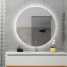 Ronde design badkamerspiegel 70 cm met LED-verlichting Rotorua L Kortingen