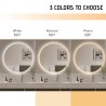 Ronde design badkamerspiegel 70 cm met LED-verlichting Rotorua L Korting