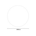Ronde badkamerspiegel met LED-verlichting 80 cm Rotorua XL Kortingen