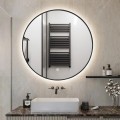 Ronde badkamerspiegel met LED-verlichting 80 cm Laug Aanbieding