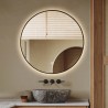 Ronde badkamerspiegel met LED-verlichting 80 cm Laug Aanbod