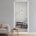 Rechthoekige wandspiegel met LED-verlichting 70x170 cm Opperishola Aanbod