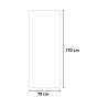 Rechthoekige wandspiegel met LED-verlichting 70x170 cm Opperishola Kortingen