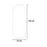 Ovale wandspiegel 65x170 cm met achtergrondverlichting Reyk Catalogus