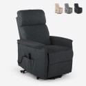 Elektrische sta-op relaxfauteuil voor ouderen met USB-poort en wielen Giorgia Tech Aanbod