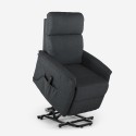 Elektrische sta-op relaxfauteuil voor ouderen met USB-poort en wielen Giorgia Tech Model
