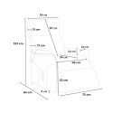 Elektrische sta-op relaxfauteuil voor ouderen met USB-poort en wielen Giorgia Tech 