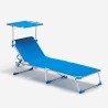 Set van 4 opvouwbare ligbedden met zonnedak California 