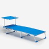 Set van 4 opvouwbare ligbedden met zonnedak California 