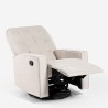 Fauteuil relax schommelstoel met verstelbare rugleuning en 360 graden draaibare voetensteun Anita Korting