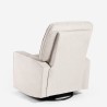 Fauteuil relax schommelstoel met verstelbare rugleuning en 360 graden draaibare voetensteun Anita Kortingen