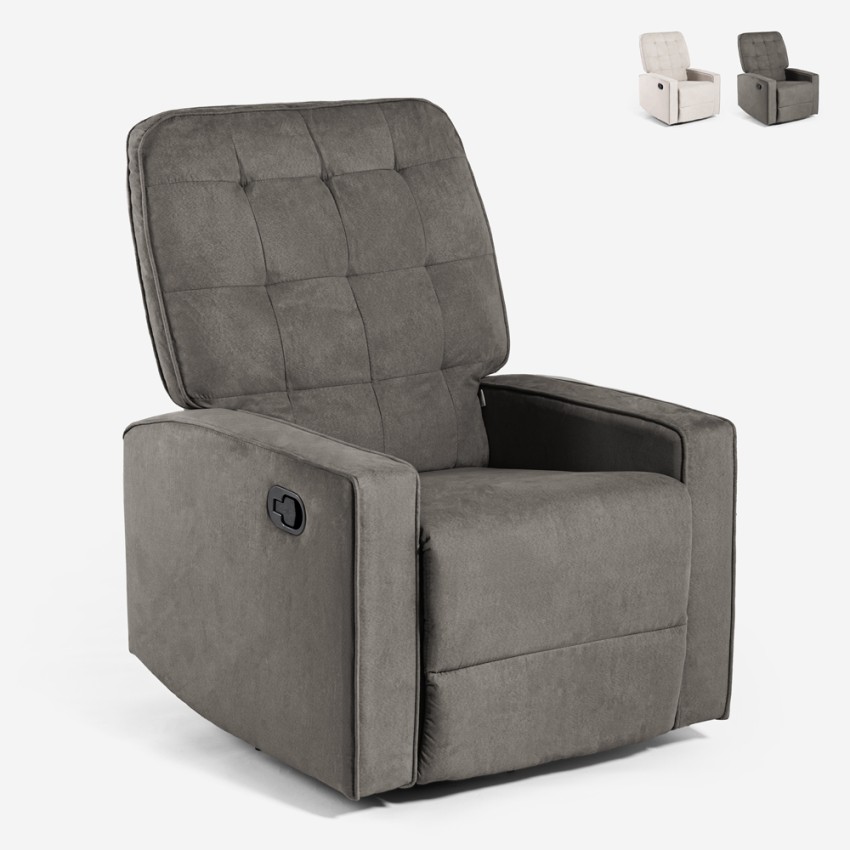 Verstelbare relaxfauteuil schommelstoel 360 graden draaibaar met voetensteun Anita Voorraad