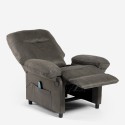 Verstelbare relaxfauteuil met massagefunctie, USB en voetensteun Noemi Korting