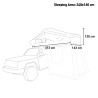 Universele auto daktent Nightroof L voor 3-4 personen, 160x240cm Keuze