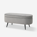 Fluwelen design poef met opbergruimte Renoir Keuze
