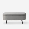 Fluwelen design poef met opbergruimte Renoir Model