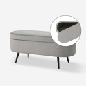 Fluwelen design poef met opbergruimte Renoir Karakteristieken