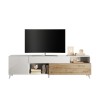 Moderne witte houten TV-meubel Clere met lade en 2 deuren 241x42x67cm Karakteristieken