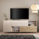 Moderne witte houten dressoir keuken & woonkamer 2 deuren lades Maditha Voorraad