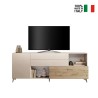 Moderne witte houten dressoir keuken & woonkamer 2 deuren lades Maditha Afmetingen