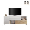 Moderne witte houten dressoir keuken & woonkamer 2 deuren lades Maditha Aanbieding
