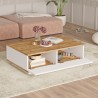 Modern design meubelset met TV kast en salontafel in wit met eikenhout Award Catalogus
