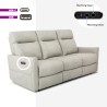 Sofa 3 relaxing elektrisch verstelbaar posten 2 USB in kunstleerr Jovit Kortingen