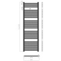 Elektrische handdoekradiator 160 cm met laag verbruik 1000 W en wifi Tawoo XL Kosten