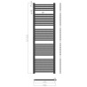 Elektrische handdoekradiator 160 cm met laag verbruik 1000 W en wifi Tawoo XL Kosten