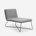Luxe fluwelen lounge stoel in modern minimalist design Dumas Kortingen