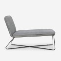 Luxe lounge chair modern minimalist design in fluweel Dumas Model