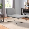 Luxe lounge chair modern minimalist design in fluweel Dumas Aanbod