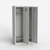 Lockerkast voor kantoor of kleedkamer van metaal met 2 deuren en slot Fuji Korting