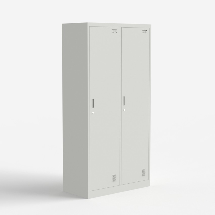 Lockerkast voor kantoor of kleedkamer van metaal met 2 deuren en slot Fuji Aanbieding Lockerkast voor kantoor of kleedkamer van metaal met 2 deuren en slot Fuji Aanbieding