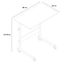 Bijzettafel met wielen 80x40 cm Cozee XL Afmetingen