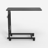 Verstelbare bijzettafel 40x80 cm met 4 wielen Endy XL Catalogus