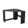 Ruimtebesparend hoekbureau zwart 80x80x73 cm Newman Verkoop