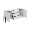 Modern eetkamer dressoir met 2 deuren en 3 lades wit Ducey Aanbod