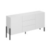 Modern eetkamer dressoir met 2 deuren en 3 lades wit Ducey Verkoop