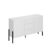 Modern wit dressoir met 2 deuren en 3 lades 154x40x89 cm Kinsha Verkoop