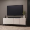 Modern design TV-meubel met 4 deuren beige 200x40x69 cm Givre Aanbieding